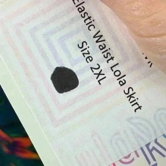 Lularoe Lola skirt 2XL 20-22 chiffon elastic - Picture 6 of 9